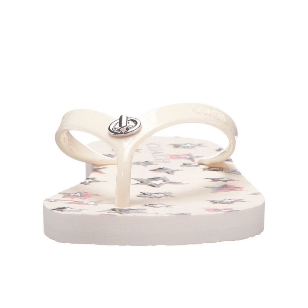 COACH SANDALS FLIP-FLOPS  WHITE - Picture 7 of 8